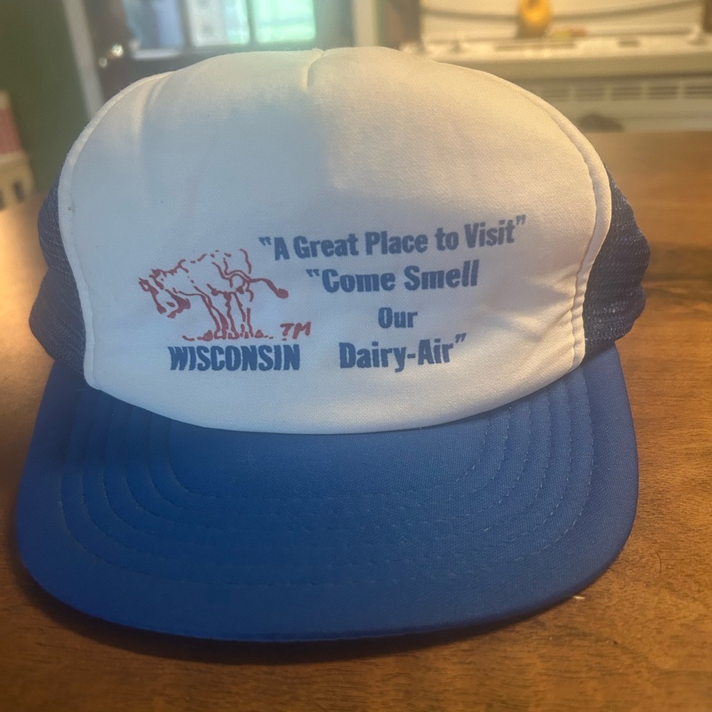 Vintage Wisconsin “Come Smell Our Dairy-Air” Trucker Hat